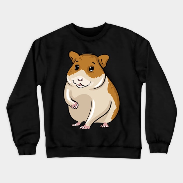 Hamster Crewneck Sweatshirt by LetsBeginDesigns